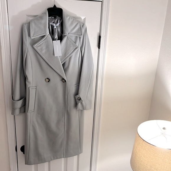 NWT Dillards Antonio Milani ice blue mint pea coat size 6 - Picture 6 of 7